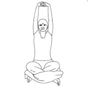 Sukhasana mit Baddangulyasana